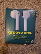 onn Bluetooth Wireless Earphones with Environmental Noise Canceling Microphones