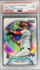 Mike Trout 2011 Bowman Sterling RC Rookie Card Refractor 145/199 PSA 9 Low Pop