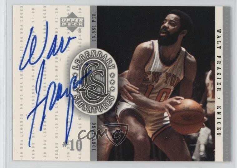 1999 Upper Deck NBA Legends Legendary Signatures Walt Frazier #WF Auto HOF 1ty9
