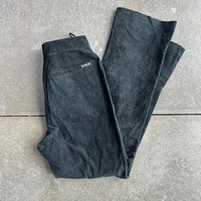 Vintage 90s New York  Company Black Leather Pants Women's Size 28" Waist