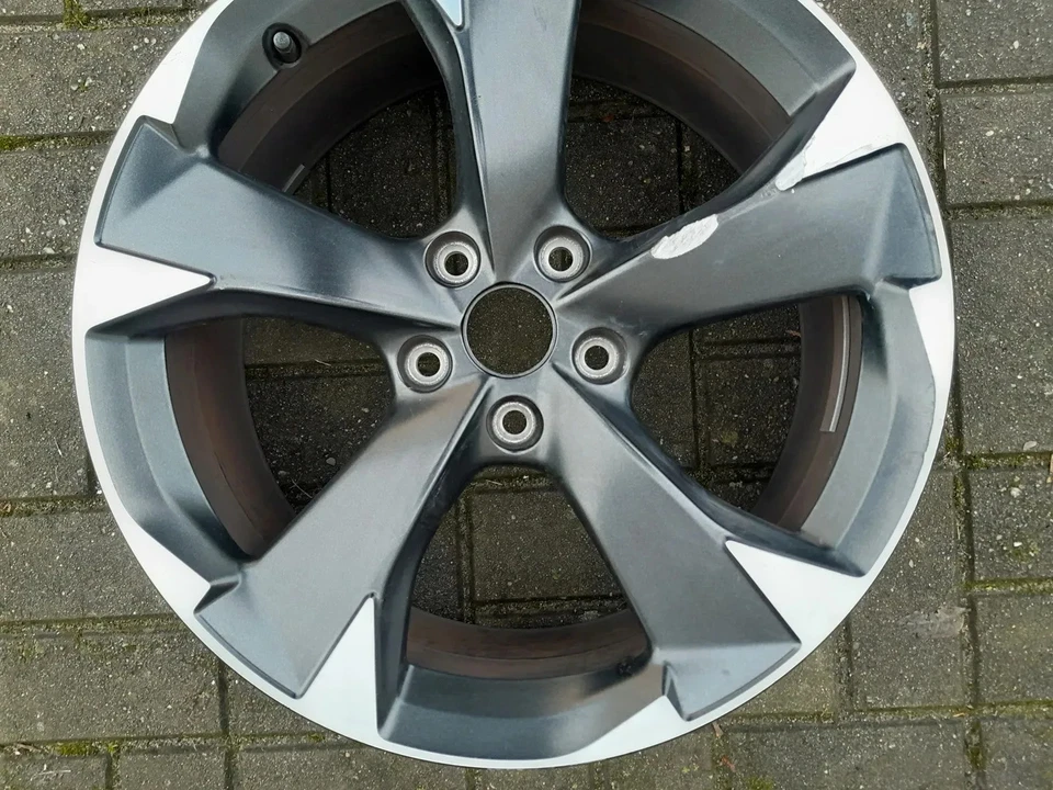 1x Alufelge 18 Zoll 7.5" 5x112 46ET Glanz Schwarz 5FA601025H Seat Leon Rim Wheel - Bild 3 von 4