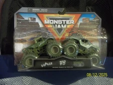 2023 SPIN MASTER~MONSTER JAM~SERIES 30~SHAKER VS SOLDIER FORTUNE~2-PACK~NEW/PKG