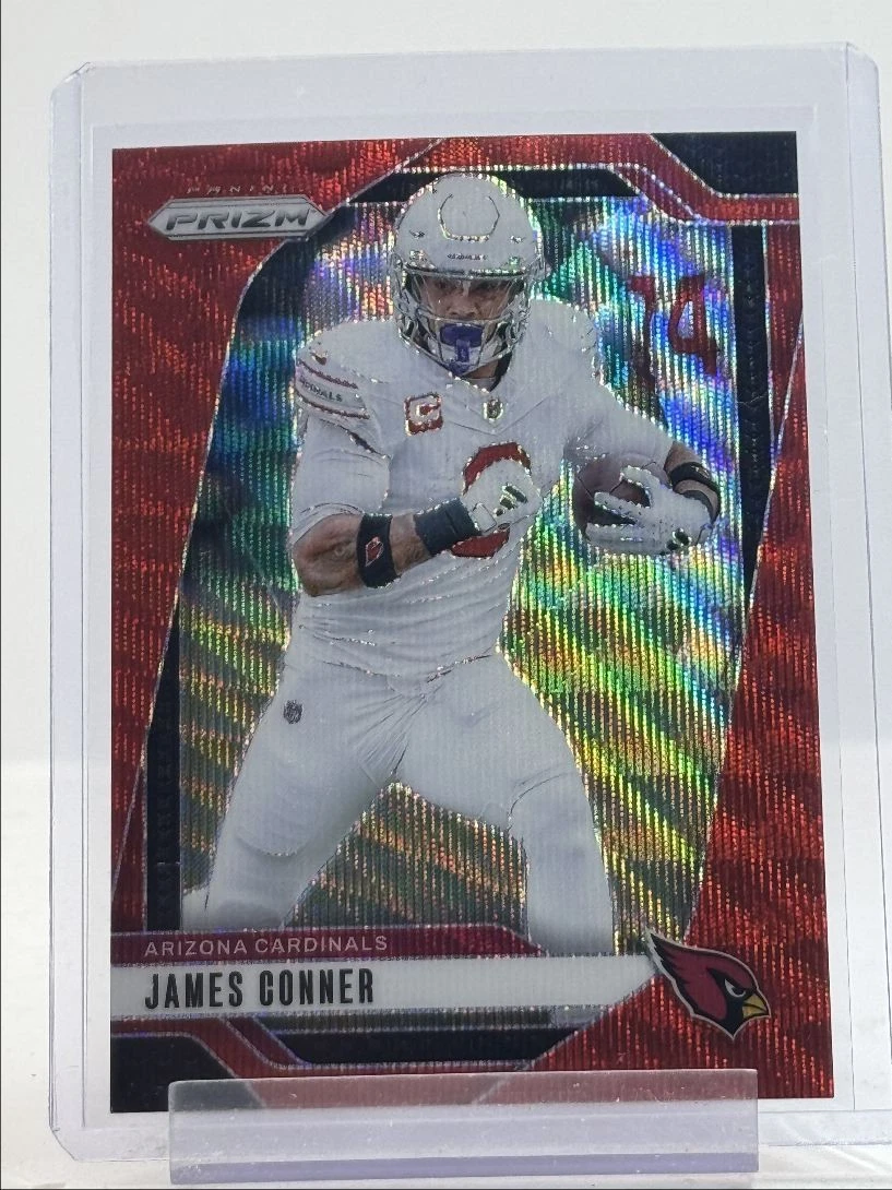 JAMES CONNER 2024 PANINI PRIZM NFL FOOTBALL RED WAVE CARDINALS /149 Q1787