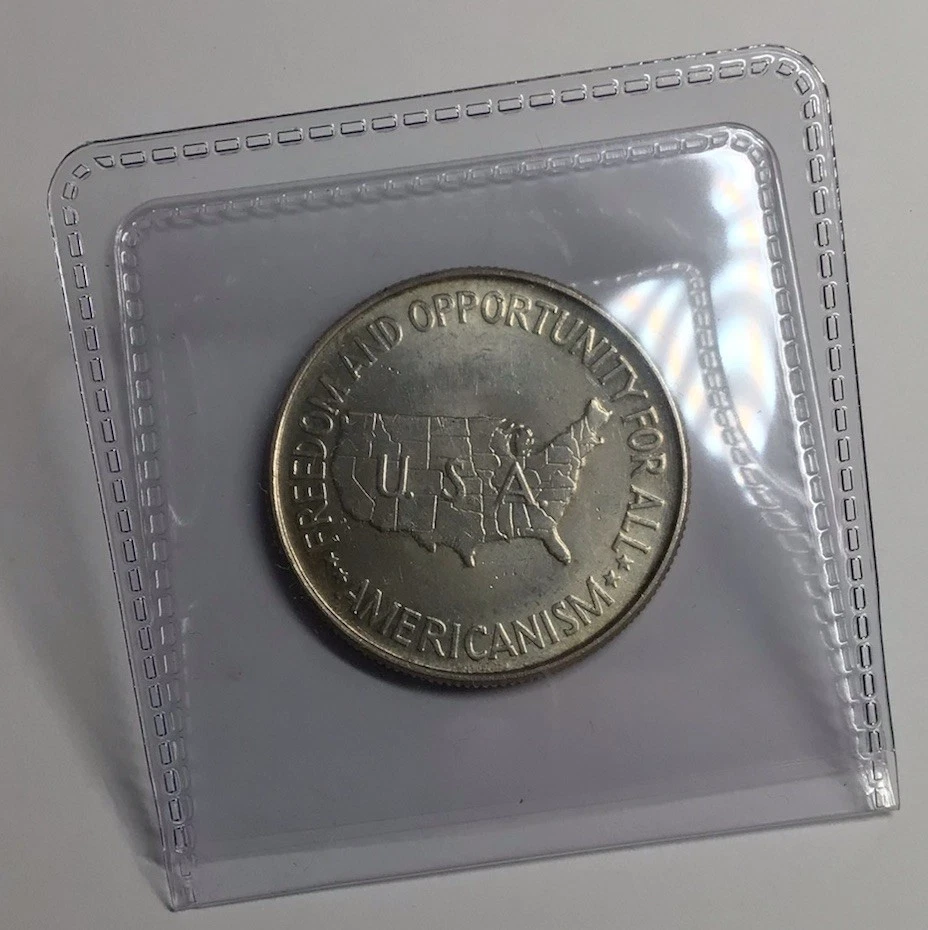 1951-P Booker T. Washington & George W Carver HALF DOLLAR 90% SILVER COIN 🇺🇸 - Image 4 of 4