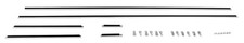 Jegs Body Side Molding Set For Select 1970-1987 Gm Models Black 6-piece