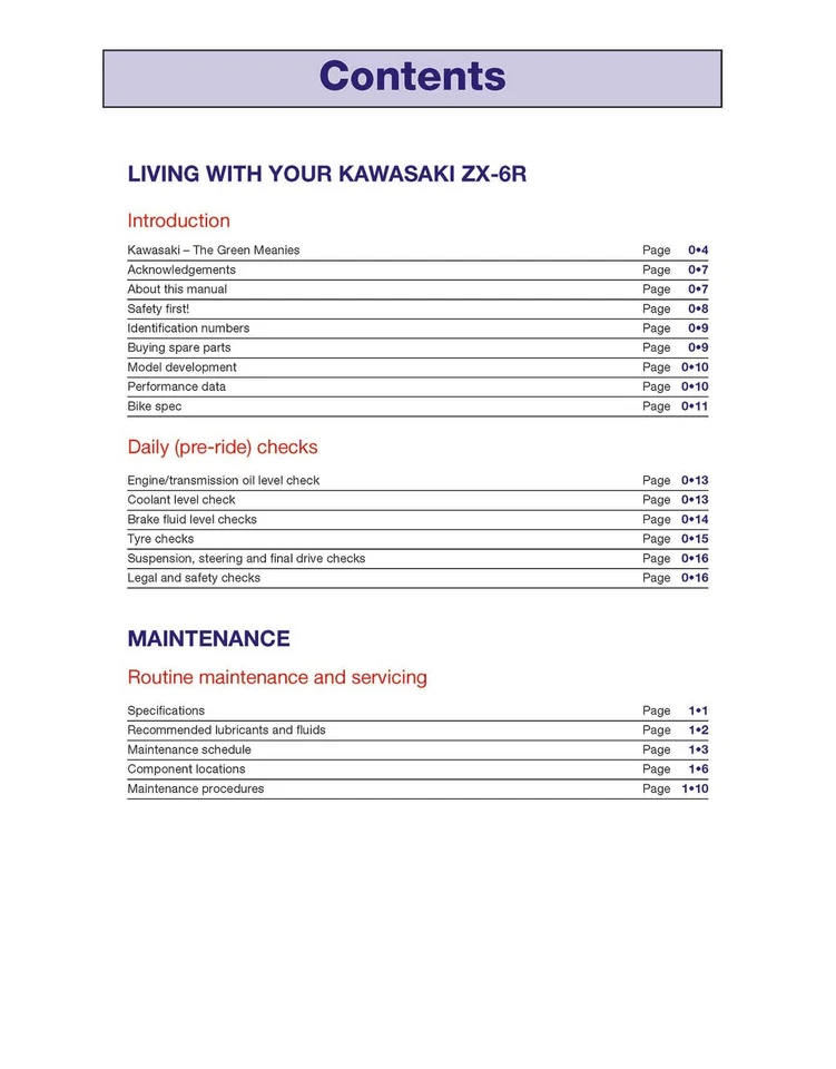 Kawasaki ZX-6R Ninja Fours (1995-2002) Haynes Repair Manual - Image 3 of 4