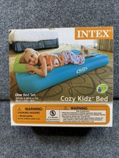 Intex New Cozy Kids Bed 34.5  x 62  x 7  Inflatable Mattress, Camping  Travel