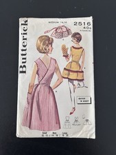 Vintage Butterick 1960s Quick & Easy Apron Mi...