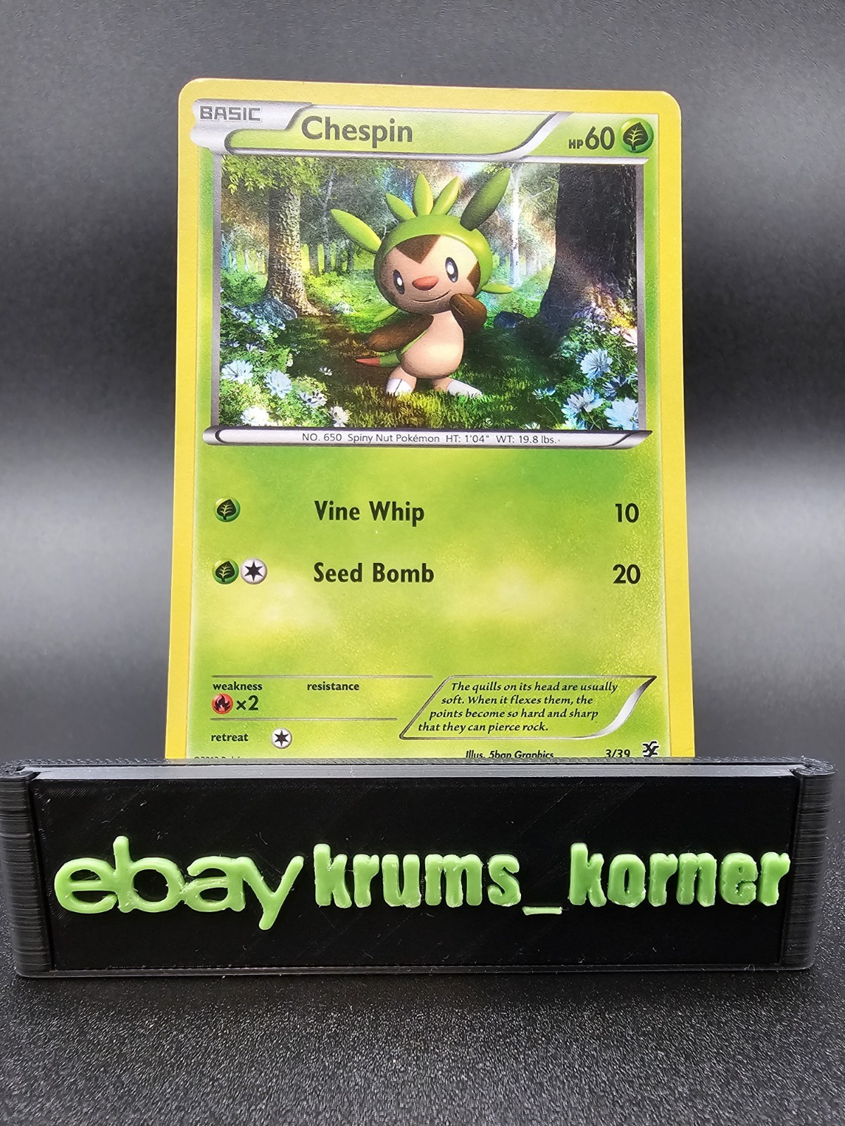 Chespin 3/39 Kalos Starter Set Holo - LP