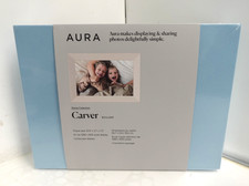 Aura Carver Boulder 10.5" Digital Picture Frame, Model: AF900-SWHT