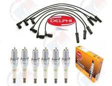 DELPHI Spark Plug Wire Set w/ NGK PLATINUM for 2008-2013 Chevrolet GMC 1500 4.3L