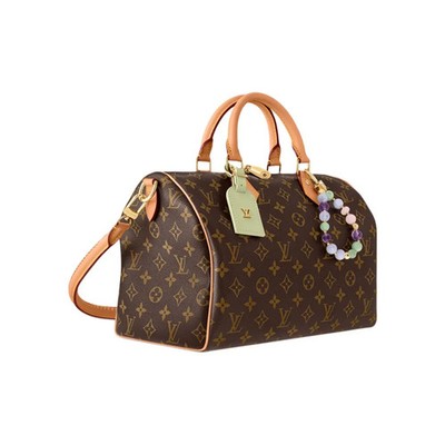 LOUIS VUITTON SPEEDY SOFT 30 Lucky Canvas Handheld Bag Women's