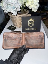 AQ LEATHER, Pure Handmade Leather Wallet.