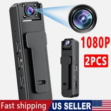2X HD Mini Police Body Camera 1080P Video Audio Recorder Pocket Night Vision Cam