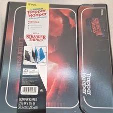 Mead Trapper Keeper Stranger Things Storage Binder 1in Rings Black/Red 175 Sheet