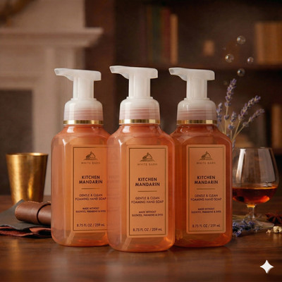 Bath & Body Works - Kitchen Mandarin Foaming Hand Soap 8.75 oz   [3 Pack]