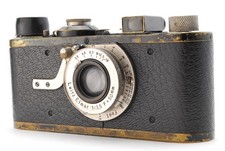 Rare Mushroom Near MINT Leica 1A 1 A Black Body  Elmar 50mm 3.5 From JAPAN