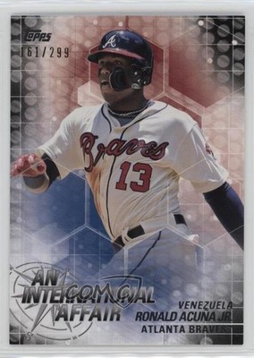 2018 Update An International Affair Black 161/299 Ronald Acuna Jr Rookie RC 1cc7