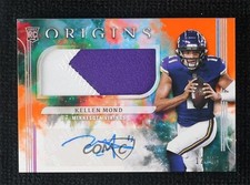 2021 Panini Origins Rookie Jumbo Jersey Orange 12/75 Kellen Mond #156 Auto 9su