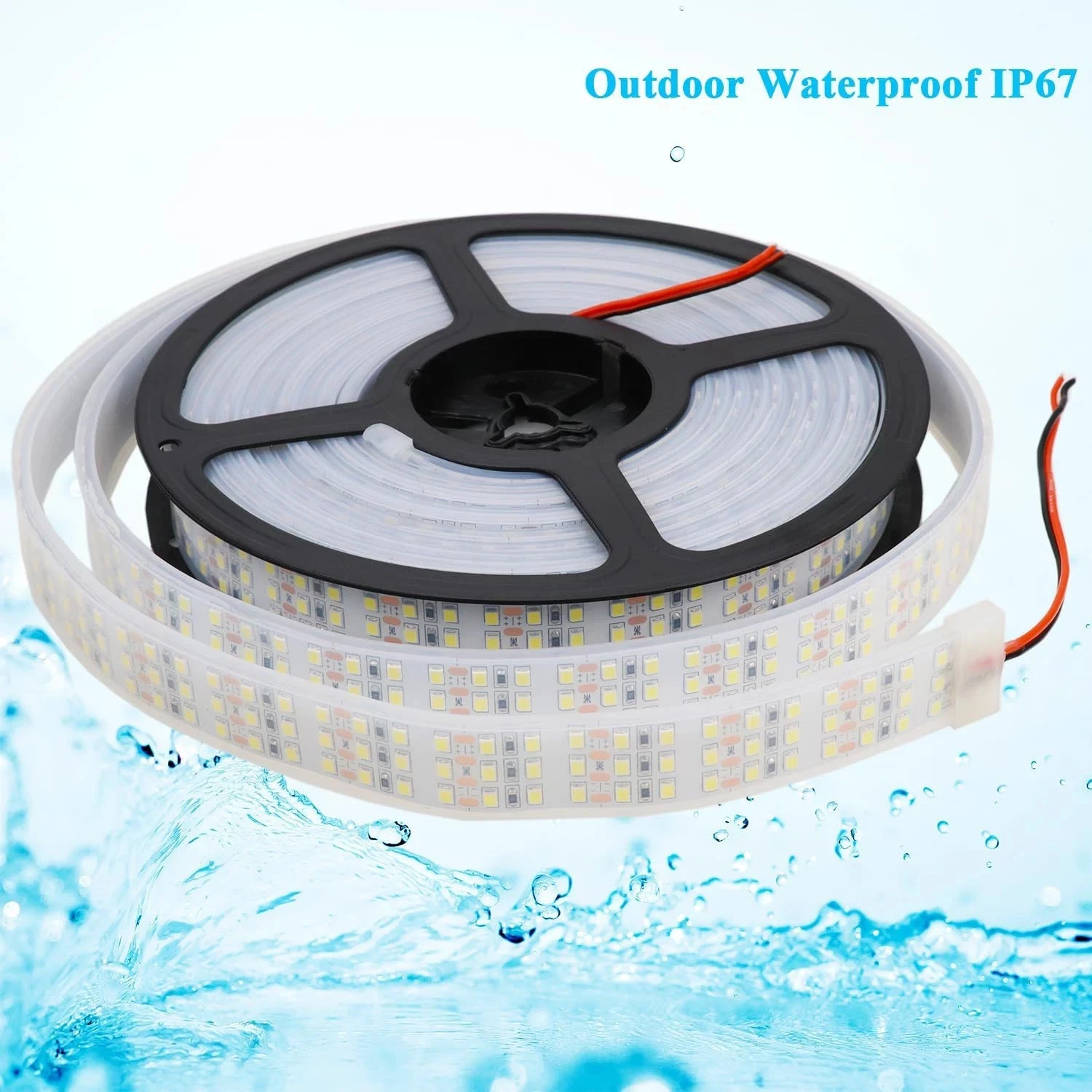 16.4Ft Super Bright Triple Row LED Strip Lights, Daylight White 6000K DC12V 1...