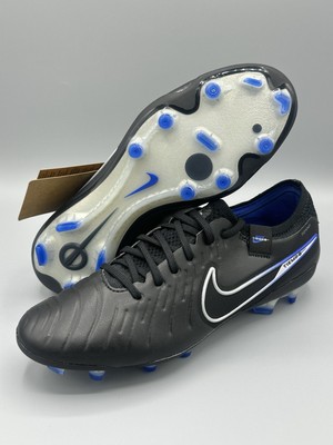 Nike Tiempo Legend 10 Elite Black-Chrome-Hyper Royal Blue DV4328-040 Men Sz 6.5
