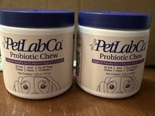 2 PACK PetLab Co. PetLabCo.  Probiotic Soft Chew For Dogs - Pork Flavor