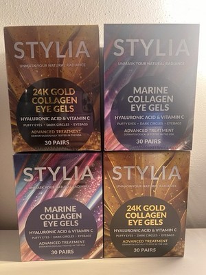 120 Pairs 24K Gold / Marine Collagen Under Eye Gels Pads Puffiness Dark Circles