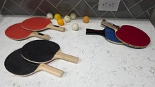 Ping Pong / Table Tennis Bundle 6 Paddles, 2 Nets, 7 Balls, Mounting Hardware