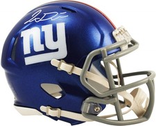 Jaxson Dart New York Giants Autographed Riddell Speed Mini Helmet