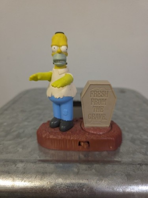 #ad Zombie Homer Simpson Burger King Kids Toy Vintage 2001 $11.00