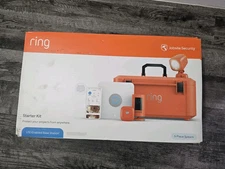 Ring Jobsite Security 5-Piece Camera System Starter Kit Orange 