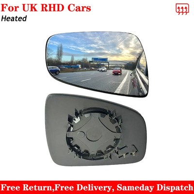 For Dacia Sandero 2008-2020 Heated Wing Mirror Glass Right Driver Side