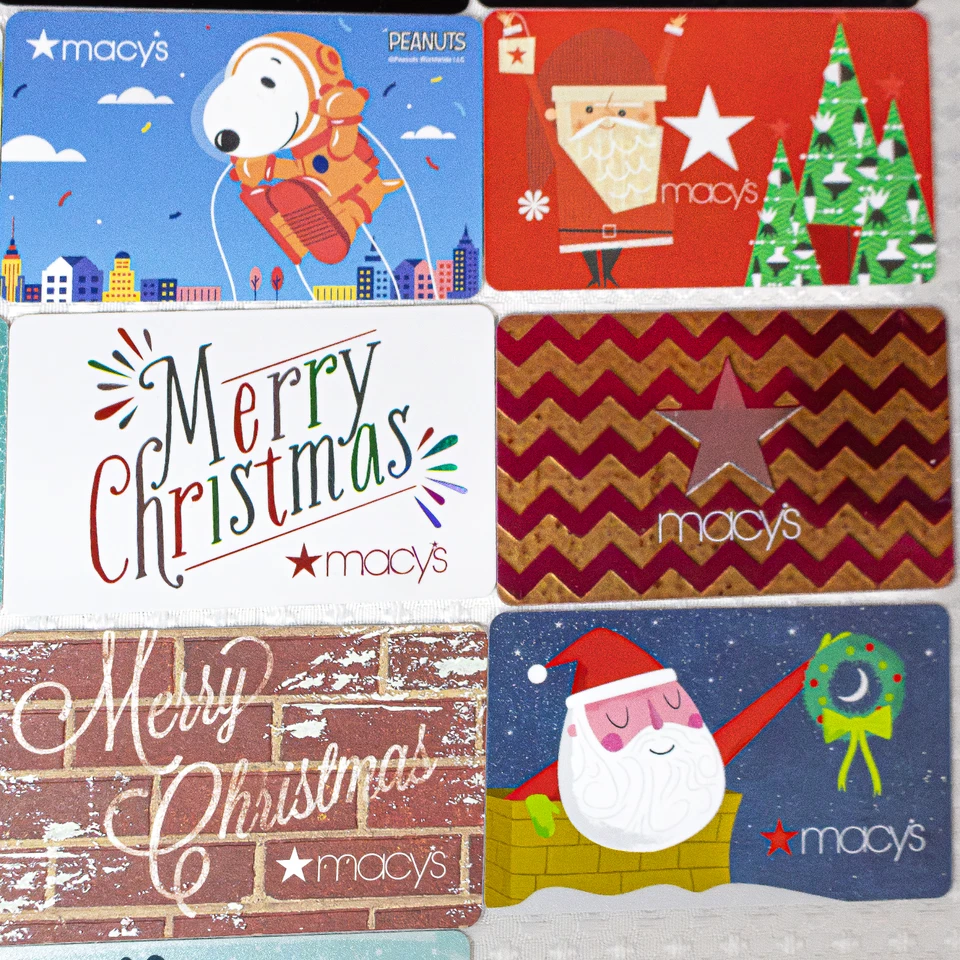 Macys Gift Cards Lot 24 Holiday Designs Christmas Collectible - VALUE UNKNOWN - Image 4 of 4