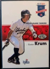 2008 TriStar Projections Austin Krum #26 Staten Island Yankees Stained (jc)