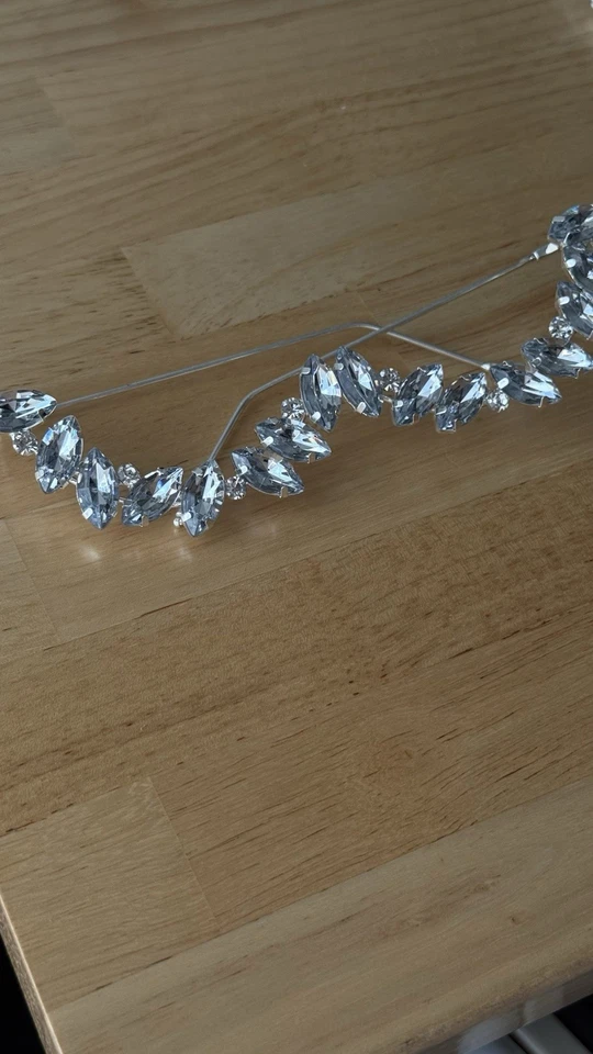 Marco de gafas para mujer estrás gota cara brillante para disfraz Foto 4 de 4