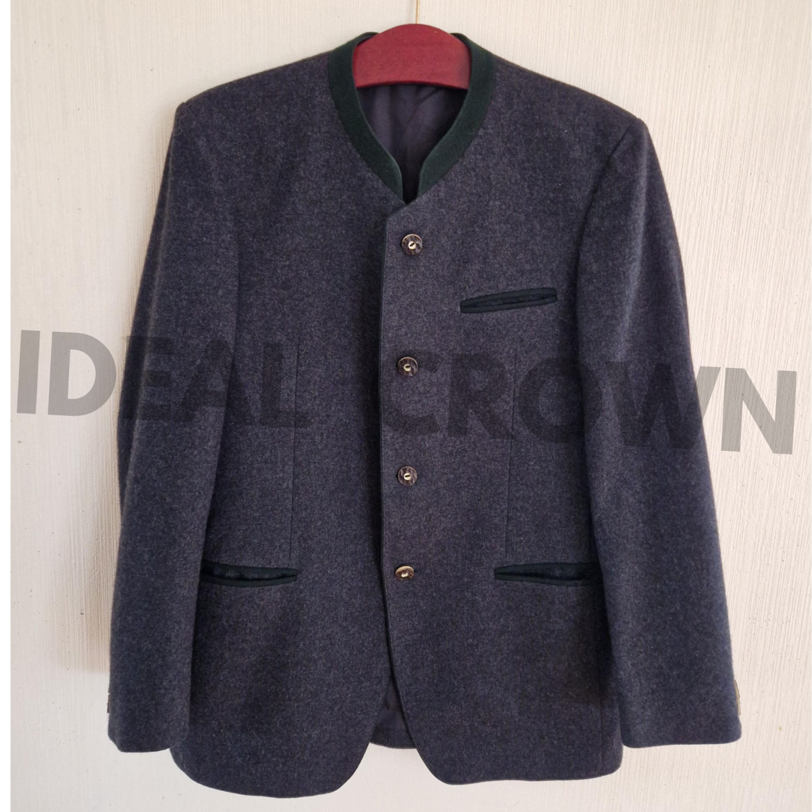 Chaqueta de Lana Bávara Popular Tradicional Tirol Clásica Austríaca Para Hombre De Colección