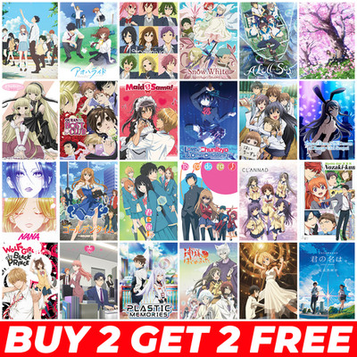 Anime Poster Classic Romance A3 A4 Japanisch Manga Wandbild Poster Schlafzimmer Deko