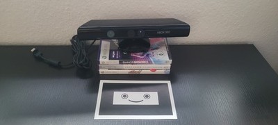 Xbox 360 Kinect Sensor - Kamera, Schwarz, Inkl. 3 Spiele