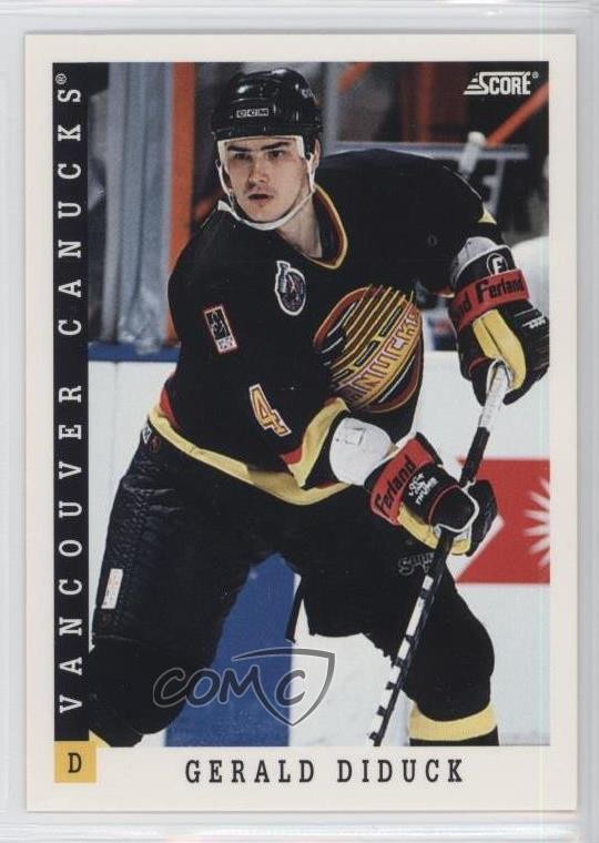 1993-94 Score Canadian Gerald Diduck #356 0a4