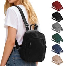 Women's Waterproof Nylon Backpack, Small Travel Purse  School Shoulder Bag