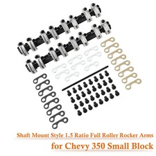 Shaft Mount Style 1.5 Ratio Full Roller Rocker Arms For Chevy 350 Small Block Shaft Mount Style 1.5 Ratio Full Roller Rocker Arms For Chevy 350 Small Block