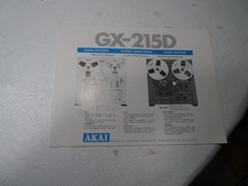 MANUALE DEL PROPRIETARIO / AKAI GX-215D MULINELLO A BOBINA