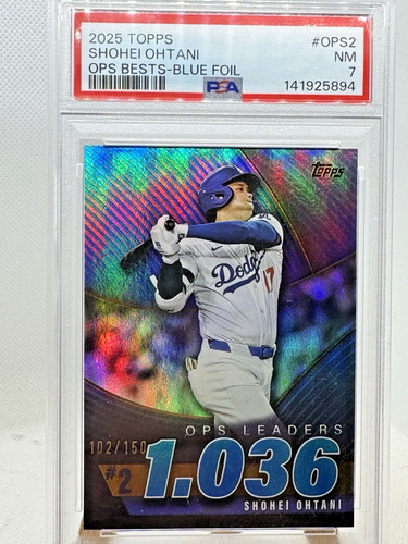 Shohei Ohtani [Blue Foil] #OPS-2 2025 Topps OPS Best card