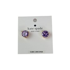Kate Spade Rise And Shine Studs (Light Amethyst) Earrings