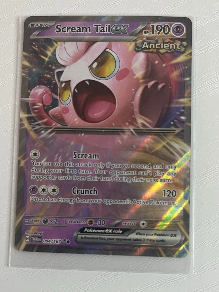 scream tail ex pokemon card Scream Tail Ex 094/167 Sv06: Twilight Masquerade for sale