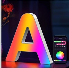 Colorful LED Marquee Letter Lights with Remote Light Up Marquee Signs Par...
