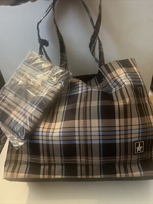 Porter International Japanese NEW Tote Bag Plaid And Black | eBay