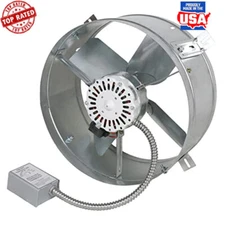 1300 CFM Gable Mount Attic Ventilator Fan Thermally Protected Motor Easy Install