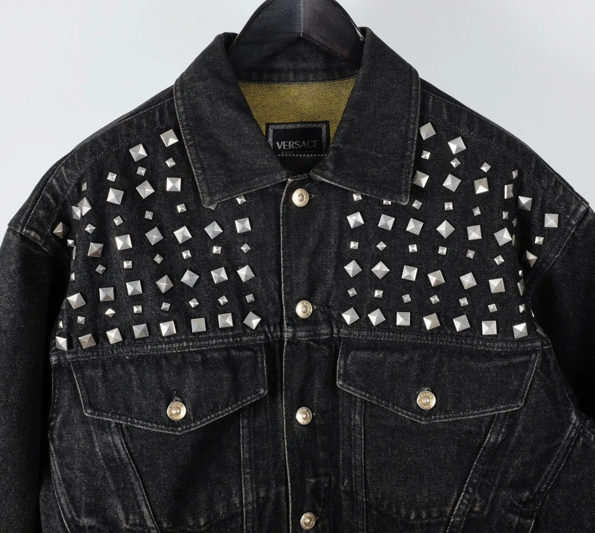 Versace jeans jacket black cheap