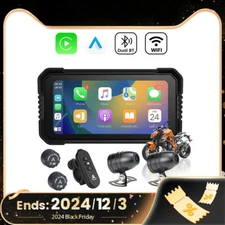 6.25Inch Motorcycle  Apple Carplay GPS Navigation Android Auto DVR 1080 IP67